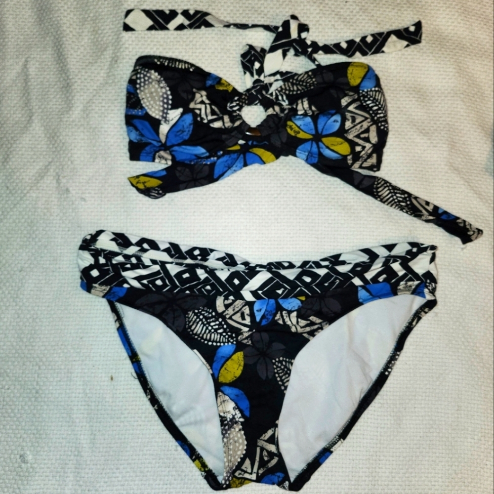 Jag Floral Print Bikini Set Size L